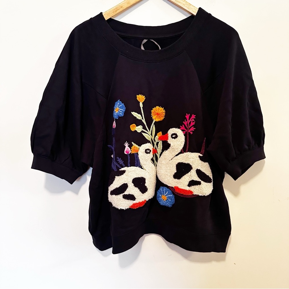 Anthropologie By Anthropologie Tufted Duck Sweatshirt - Picture 5 of 7